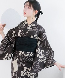 KYOETSU（キョウエツ）の「1人で簡単着付け セパレート 浴衣 3点セット( セパレート浴衣 + 帯 ) B（浴衣）」