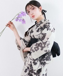 KYOETSU（キョウエツ）の「1人で簡単着付け セパレート 浴衣 3点セット( セパレート浴衣 + 帯 ) B（浴衣）」