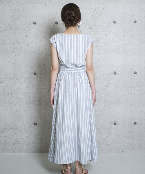 LUGG NAGG(ラグナグ)の「【Jewelobe/ ジュエローブ】包みボタンロングワンピース(ワンピース・レディース・ブラック/ブラウン/カーキ/ブルー・FREE)」の10枚目の写真
