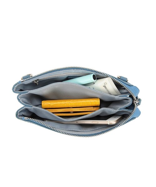 PADMA(パドマ)の「【PADMA/パドマ】【牛革】牛革3ポケットサコッシュ(ショルダーバッグ・レディース・ブラック/オレンジ/ブルー/ベージュ系その他・FREE)」の7枚目の写真