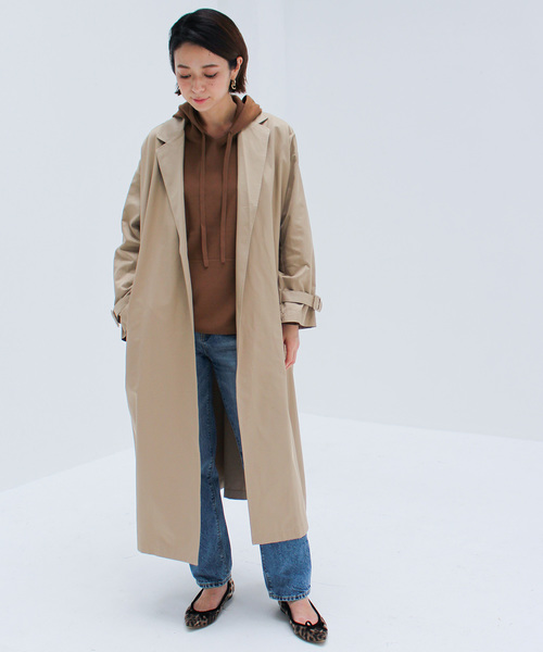 ottilie（オティーリエ）の「オーバーチェスターコート（チェスターコート・レディース・ブラック/ベージュ/カーキ・FREE）」の7枚目の写真