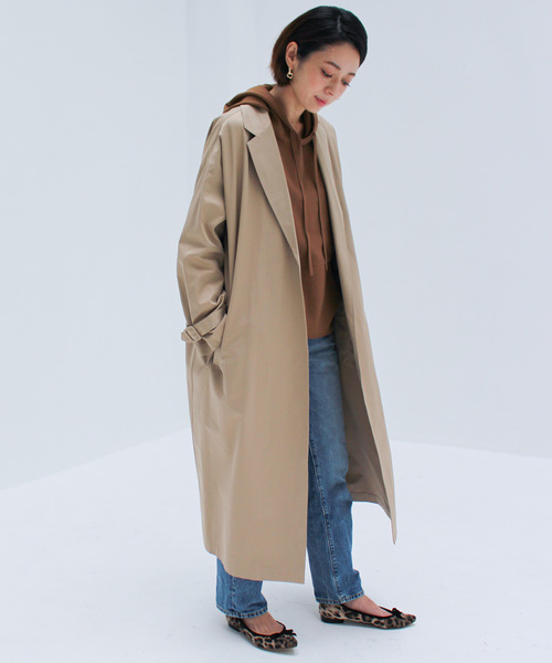 ottilie（オティーリエ）の「オーバーチェスターコート（チェスターコート・レディース・ブラック/ベージュ/カーキ・FREE）」の8枚目の写真