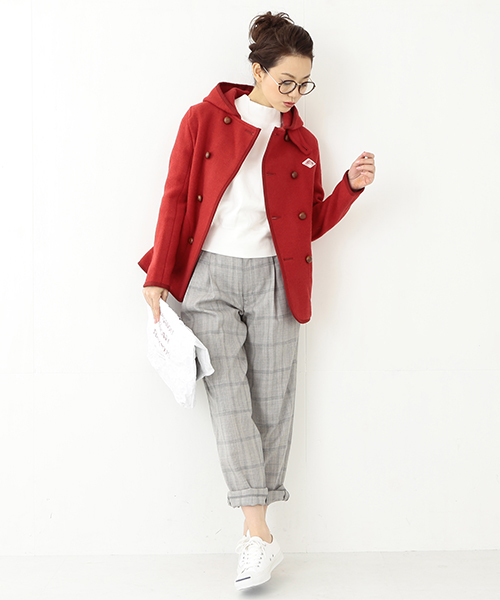 Ray BEAMS（レイビームス）の「DANTON / Wブレストコート（その他アウター・レディース・レッド/ネイビー・36/34）」の14枚目の写真