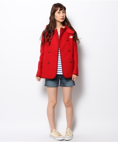 Ray BEAMS（レイビームス）の「DANTON / Wブレストコート（その他アウター・レディース・レッド/ネイビー・36/34）」の22枚目の写真