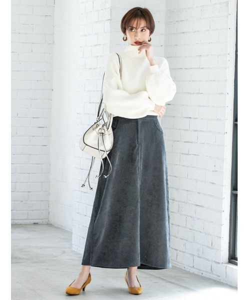 fifth(フィフス)の「ボリュームスリーブハイネックニット(ニット/セーター・レディース・ホワイト/パープル・MEDIUM)」の6枚目の写真