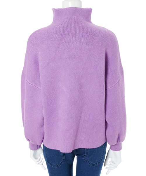 fifth(フィフス)の「ボリュームスリーブハイネックニット(ニット/セーター・レディース・ホワイト/パープル・MEDIUM)」の14枚目の写真
