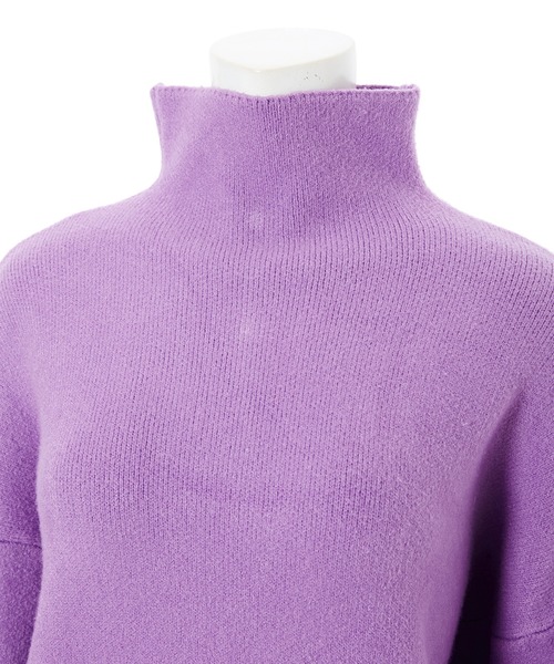 fifth(フィフス)の「ボリュームスリーブハイネックニット(ニット/セーター・レディース・ホワイト/パープル・MEDIUM)」の13枚目の写真