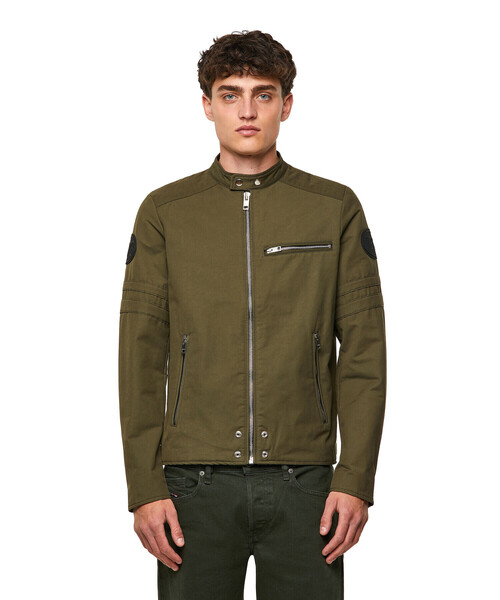 極上美品　diesel シングルライダースジャケット　コットン　池田エライザ着用 池田エライザ着用dieselシングルライダースジャケット - メルカリ
