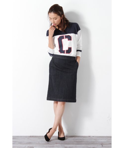 ivory court(アイボリーコート)の「◇デニム タイトスカート(デニムスカート・レディース・ホワイト/ネイビー・36/38/40)」の11枚目の写真