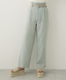 one after another NICE CLAUP | ベルト付きカラースラックスパンツ(スラックス)