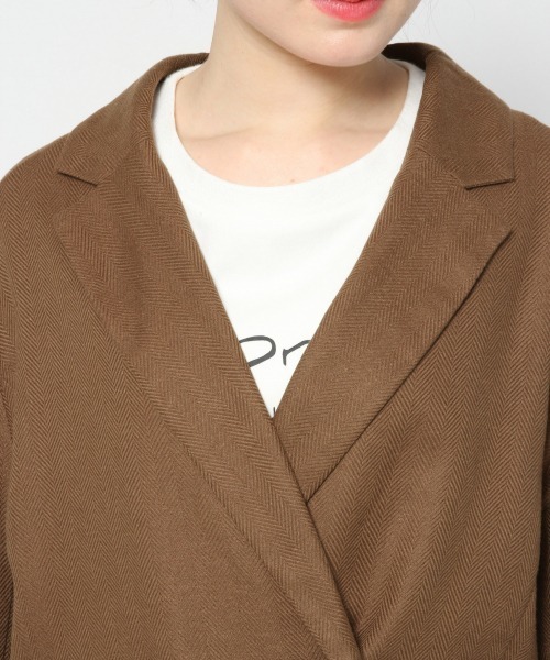 Heather（ヘザー）の「アサコンテーラードジャケット　874298（テーラードジャケット・レディース・ライトベージュ/ブラウン/グリーン系その他・FREE）」の9枚目の写真