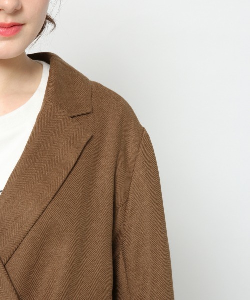 Heather（ヘザー）の「アサコンテーラードジャケット　874298（テーラードジャケット・レディース・ライトベージュ/ブラウン/グリーン系その他・FREE）」の10枚目の写真