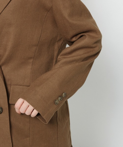 Heather（ヘザー）の「アサコンテーラードジャケット　874298（テーラードジャケット・レディース・ライトベージュ/ブラウン/グリーン系その他・FREE）」の11枚目の写真