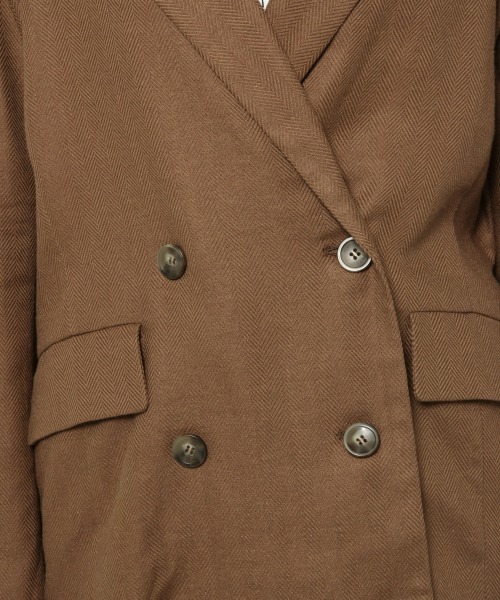 Heather（ヘザー）の「アサコンテーラードジャケット　874298（テーラードジャケット・レディース・ライトベージュ/ブラウン/グリーン系その他・FREE）」の13枚目の写真