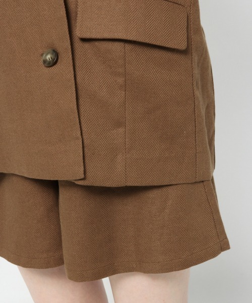 Heather（ヘザー）の「アサコンテーラードジャケット　874298（テーラードジャケット・レディース・ライトベージュ/ブラウン/グリーン系その他・FREE）」の14枚目の写真