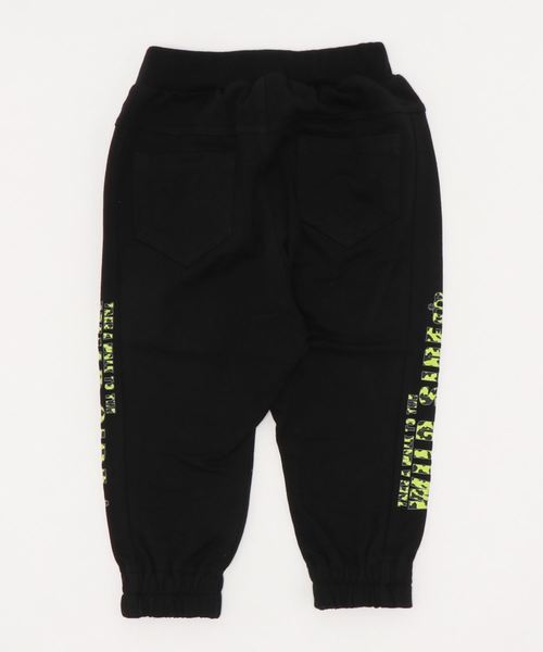 BABYDOLL(ベビードール)の「サイドメッセージジョガーロングパンツ 3887K (トップス別売)(スウェットパンツ・キッズ・ブラック/ターコイズブルー・130cm/140cm/110cm/90cm/150cm/120cm/100cm)」の3枚目の写真