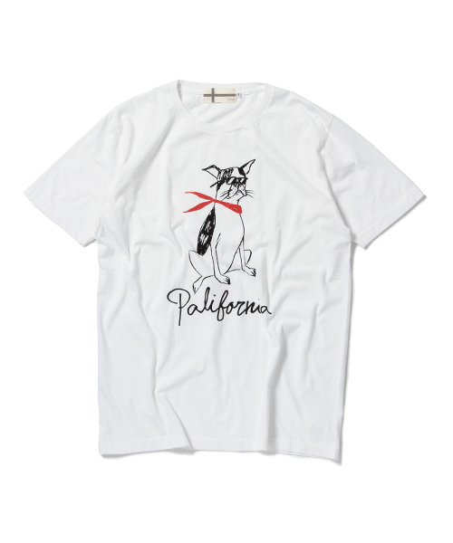 BEAMS T(ビームスティー)の「Souvenir / Dog ショートスリーブ Tシャツ(Tシャツ/カットソー・メンズ・ホワイト/ブラック・X-SMALL/LARGE/MEDIUM/SMALL)」の1枚目の写真