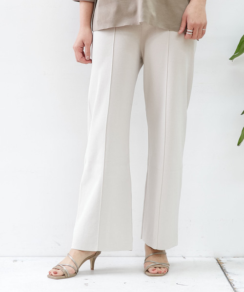 Liesse（リエス）の「ニットパンツ（その他パンツ・レディース・カーキ/ミント/ライトベージュ・FREE）」の11枚目の写真