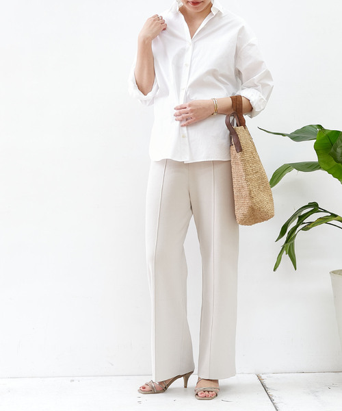 Liesse（リエス）の「ニットパンツ（その他パンツ・レディース・カーキ/ミント/ライトベージュ・FREE）」の13枚目の写真