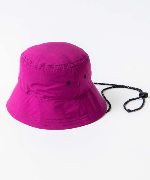 WEGO(ウィゴー)の「WEGO/ステッチサファリハット(ハット・レディース・パープル/ブラック/ホワイト・FREE)」の4枚目の写真