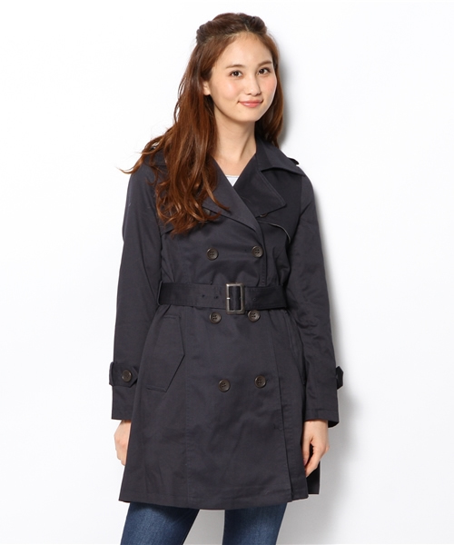 one after another NICE CLAUP(ワンアフターアナザーナイスクラップ)の「【ナイスクラップ】バレリーナトレンチコート(その他アウター・レディース・ベージュ/チェック/ネイビー・LARGE/MEDIUM)」の3枚目の写真