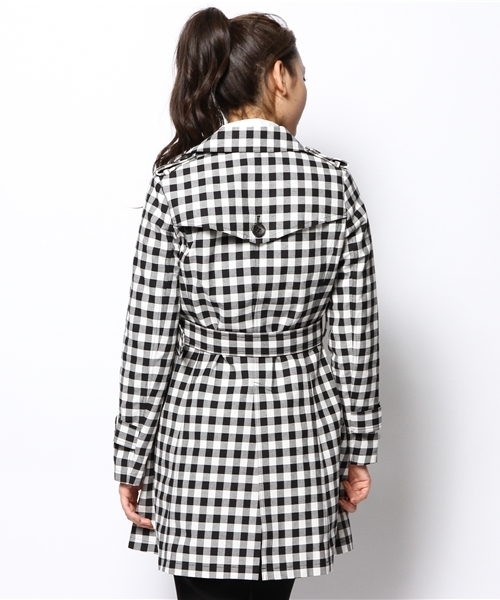 one after another NICE CLAUP(ワンアフターアナザーナイスクラップ)の「【ナイスクラップ】バレリーナトレンチコート(その他アウター・レディース・ベージュ/チェック/ネイビー・LARGE/MEDIUM)」の12枚目の写真