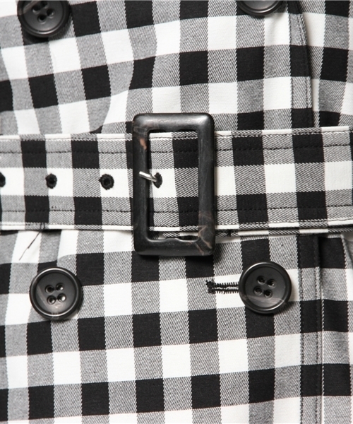 one after another NICE CLAUP(ワンアフターアナザーナイスクラップ)の「【ナイスクラップ】バレリーナトレンチコート(その他アウター・レディース・ベージュ/チェック/ネイビー・LARGE/MEDIUM)」の8枚目の写真