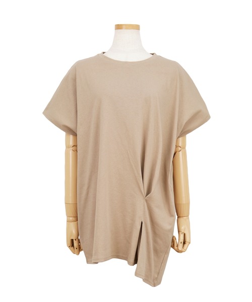 reca（レカ）の「リサイクルコットンドレープTシャツ（Tシャツ/カットソー・レディース・ブラック/ミント/オフホワイト/ベージュ・M）」の18枚目の写真