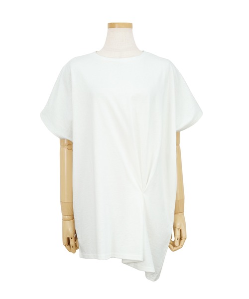 reca（レカ）の「リサイクルコットンドレープTシャツ（Tシャツ/カットソー・レディース・ブラック/ミント/オフホワイト/ベージュ・M）」の20枚目の写真