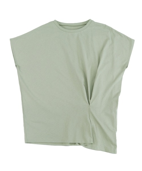 reca（レカ）の「リサイクルコットンドレープTシャツ（Tシャツ/カットソー・レディース・ブラック/ミント/オフホワイト/ベージュ・M）」の17枚目の写真