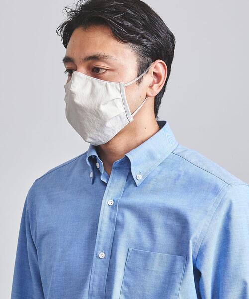 UNITED ARROWS(ユナイテッドアローズ)の「<UNITED ARROWS > コットン ウォッシャブル マスク(マスク・メンズ・オリーブ/ナチュラル/ダークグレー/ホワイト・FREE)」の7枚目の写真