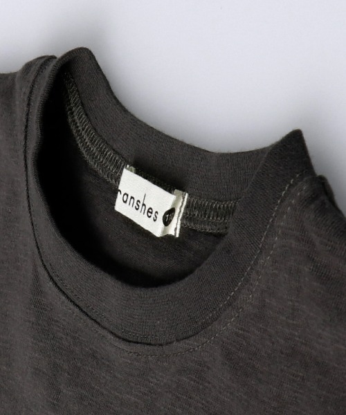 BRANSHES(ブランシェス)の「【プチプラ】バイカラーロゴ半袖Tシャツ(Tシャツ/カットソー・キッズ・チャコールグレー/サックスブルー・140cm/120cm/100cm/150cm/130cm/90cm/110cm)」の13枚目の写真