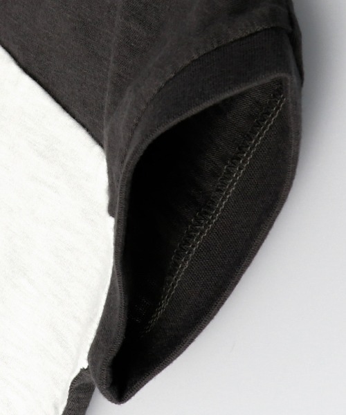 BRANSHES(ブランシェス)の「【プチプラ】バイカラーロゴ半袖Tシャツ(Tシャツ/カットソー・キッズ・チャコールグレー/サックスブルー・140cm/120cm/100cm/150cm/130cm/90cm/110cm)」の8枚目の写真