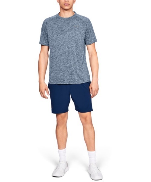 UNDER ARMOUR(アンダーアーマー)の「UAテック ショートスリーブ Tシャツ2.0(トレーニング/メンズ)(Tシャツ/カットソー・メンズ・ダークグレー/ブラック×グレー/レッド/グレイッシュブルー/ロイヤルブルー/ブラック/グレー/ホワイト/ネイビー・3XL/MD/XXL/SM/XL/LG)」の8枚目の写真