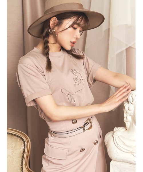 新品未開封 即完売 Darich エンブロイダリーロゴTシャツ ダーリッチ Darich エンブロイダリーパールTシャツ （ホワイト