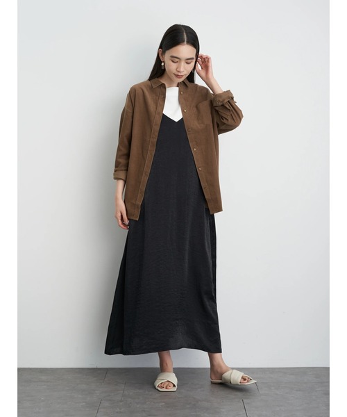 AMERICAN HOLIC（アメリカンホリック）の「バックタック細コール天シャツ　＊〇（シャツ/ブラウス・レディース・モカ/グレイッシュベージュ/アイボリー/ネイビー/チャコールグレー・MEDIUM/LARGE）」の12枚目の写真