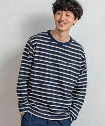 coen | ヘビー天竺ボーダーロングスリーブTシャツ(Tシャツ/カットソー)