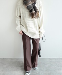 reca | 美シルエット センタープレスフレアパンツ(その他パンツ)