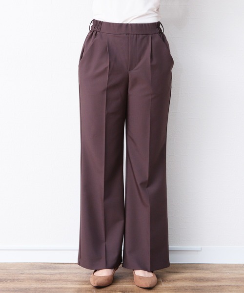 reca（レカ）の「美シルエット センタープレスフレアパンツ（その他パンツ・レディース・ブラック/モカ/グリーン系その他/ブルー系その他/パープル系その他・M）」の18枚目の写真