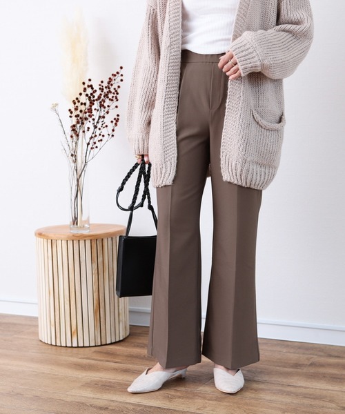 reca（レカ）の「美シルエット センタープレスフレアパンツ（その他パンツ・レディース・ブラック/モカ/グリーン系その他/ブルー系その他/パープル系その他・M）」の15枚目の写真