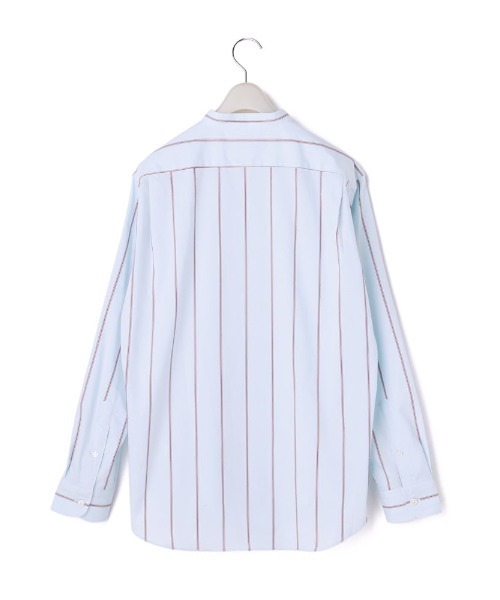 Perfect Suit FActory(パーフェクトスーツファクトリー)の「EDWIN バンドカラー カジュアルシャツ(シャツ/ブラウス・メンズ・ブルー・L)」の5枚目の写真
