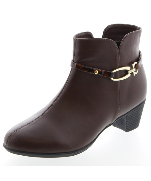 JELLY BEANS（ジェリービーンズ）の「【レイン対応】2way金具細ベルトレインブーツ(414-124)JELLY BEANS(ジェリービーンズ)（レインシューズ・レディース・ネイビー/グレイッシュベージュ/ブラック/ダークブラウン/ブラック系その他・LL/S/L/M）」の4枚目の写真