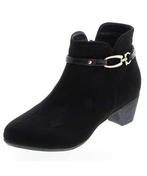 JELLY BEANS（ジェリービーンズ）の「【レイン対応】2way金具細ベルトレインブーツ(414-124)JELLY BEANS(ジェリービーンズ)（レインシューズ・レディース・ネイビー/グレイッシュベージュ/ブラック/ダークブラウン/ブラック系その他・LL/S/L/M）」の3枚目の写真