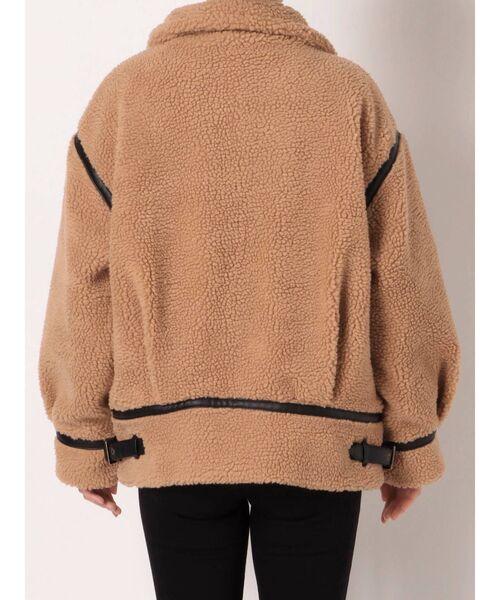 dazzlin（ダズリン）の「パイピングビッグボアブルゾン【パイピングコート】（ブルゾン・レディース・ベージュ/ブラウン/アイボリー・FREE）」の21枚目の写真