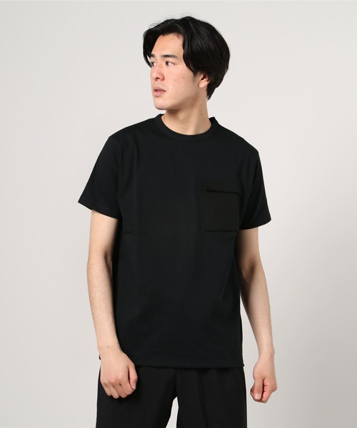 junhashimoto(ジュンハシモト)の「CU11 CARGO POCKET T(Tシャツ/カットソー・メンズ・カーキ/グレー/ブラック/ピンク・4/2/3/5)」の1枚目の写真