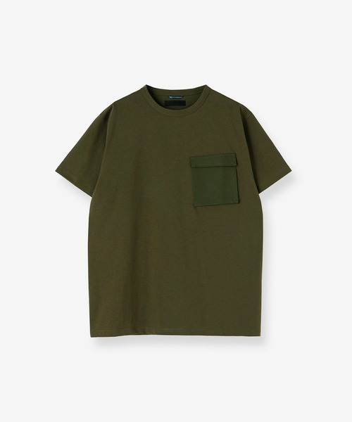 junhashimoto(ジュンハシモト)の「CU11 CARGO POCKET T(Tシャツ/カットソー・メンズ・カーキ/グレー/ブラック/ピンク・4/2/3/5)」の6枚目の写真