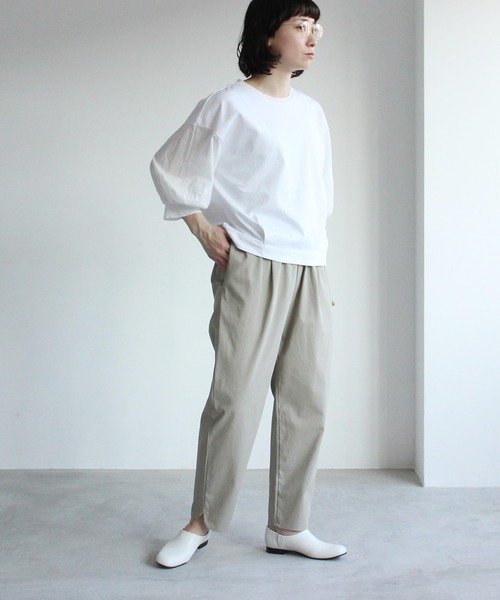 FREE SIZE人気ブランド新作豊富yuni ユニ コットン 強撚ギャバパンツ ...