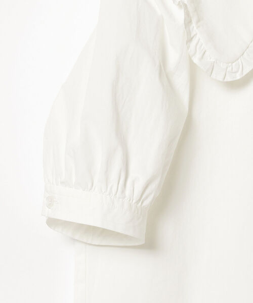 BeAMS DOT（ビームスドット）の「【WEB限定】BeAMS DOT / ビッグフリル襟 半袖ブラウス（シャツ/ブラウス・レディース・ブラック/ホワイト・FREE）」の15枚目の写真