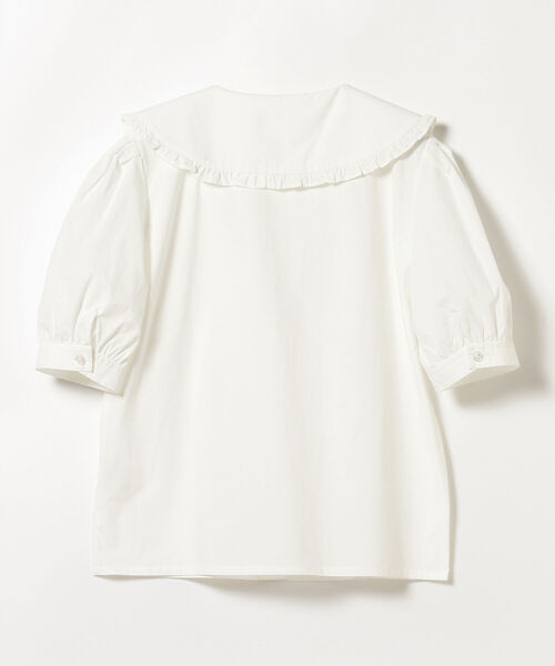 BeAMS DOT（ビームスドット）の「【WEB限定】BeAMS DOT / ビッグフリル襟 半袖ブラウス（シャツ/ブラウス・レディース・ブラック/ホワイト・FREE）」の17枚目の写真