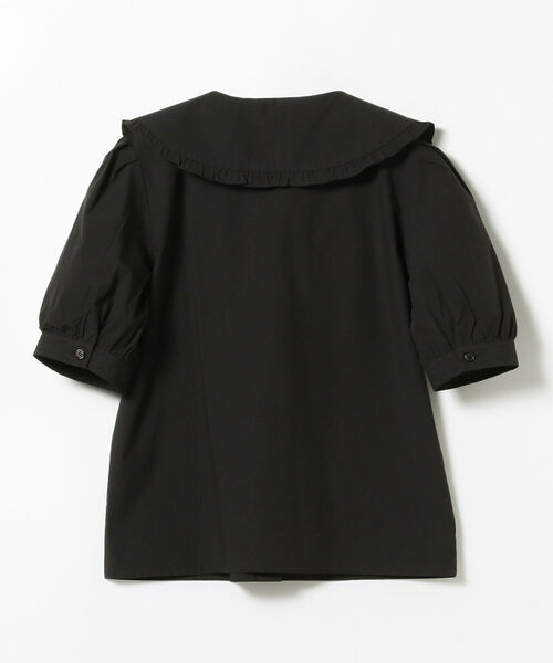 BeAMS DOT（ビームスドット）の「【WEB限定】BeAMS DOT / ビッグフリル襟 半袖ブラウス（シャツ/ブラウス・レディース・ブラック/ホワイト・FREE）」の19枚目の写真